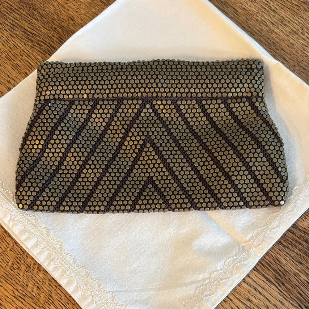 Vintage ( 1940’s?) Elegant Gold Beaded Clutch Purse. Stunning!
